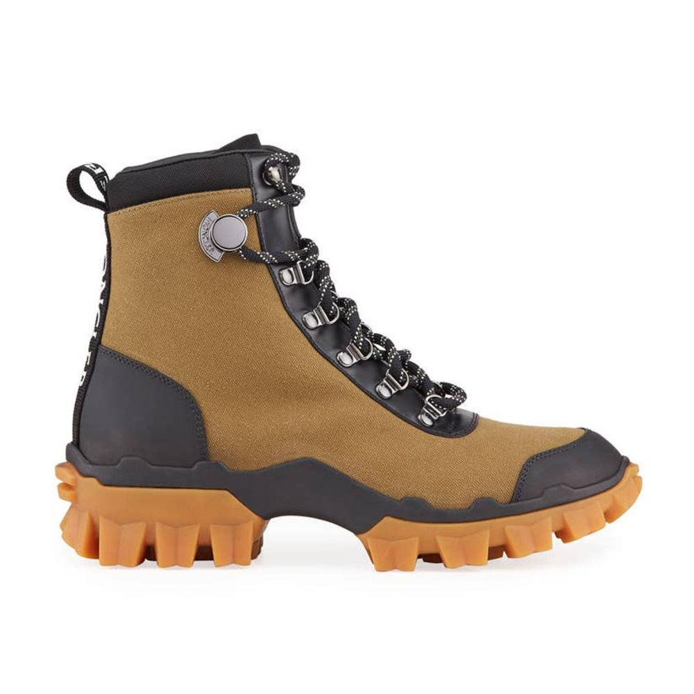 Moncler Helis Canvas Lace-Up Hiking Boots